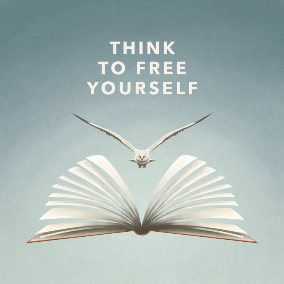 Thumbnail Illustration Think free to free yourself